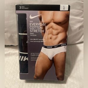 Nike 3 pack everyday cotton stretch brief Calecon Size Large dri fit